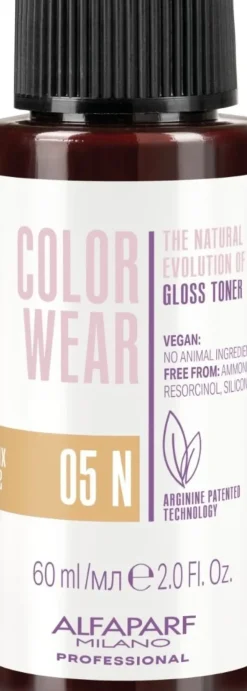 Alfaparf Milano Color Wear Gloss Toner 05N Soft Light Natural Brown - 60 ml