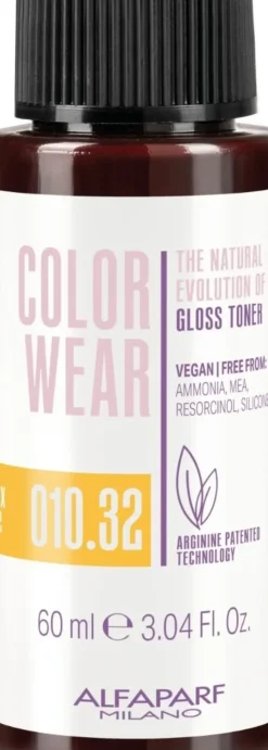 Alfaparf Milano Color Wear Gloss Toner 010.32 Soft Lightest Golden Violet Blonde - 60 ml