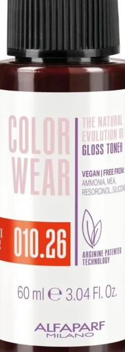 Alfaparf Milano Color Wear Gloss Toner 010.26 Soft Lightest Violet Red Blond - 60 ml