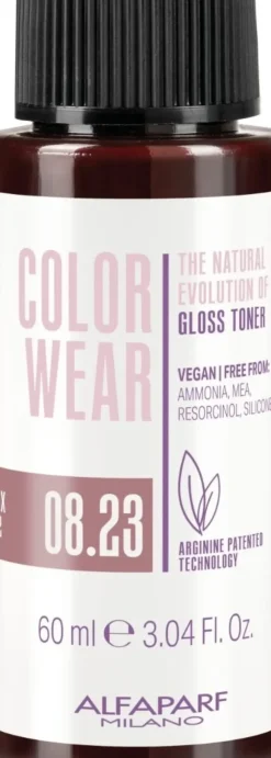 Alfaparf Milano Color Wear Gloss Toner 08.23 Soft Light Violet Golden Blonde - 60 ml