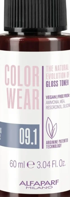 Alfaparf Milano Color Wear Gloss Toner 09.1 Soft Very Light Ash Blonde - 60 ml