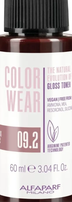 Alfaparf Milano Color Wear Gloss Toner 09.2 Soft Very Light Violet Blonde - 60 ml