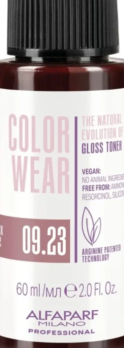 Alfaparf Milano Color Wear Gloss Toner 09.23 Soft Very Light Violet Golden Blonde - 60 ml