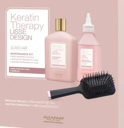 Alfaparf Milano Gift Set Keratin Therapy Lisse Design Glass Hair 500 ml