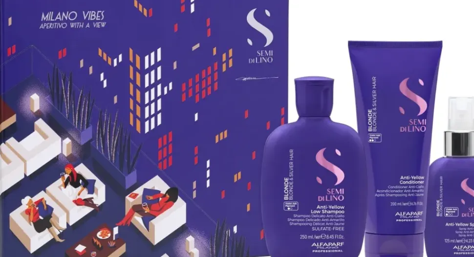 Alfaparf Milano Holiday Kit Set Semi di Lino Blonde 465 ml