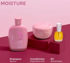 Alfaparf Milano Holiday Kit Set Semi di Lino Moisture 465 ml