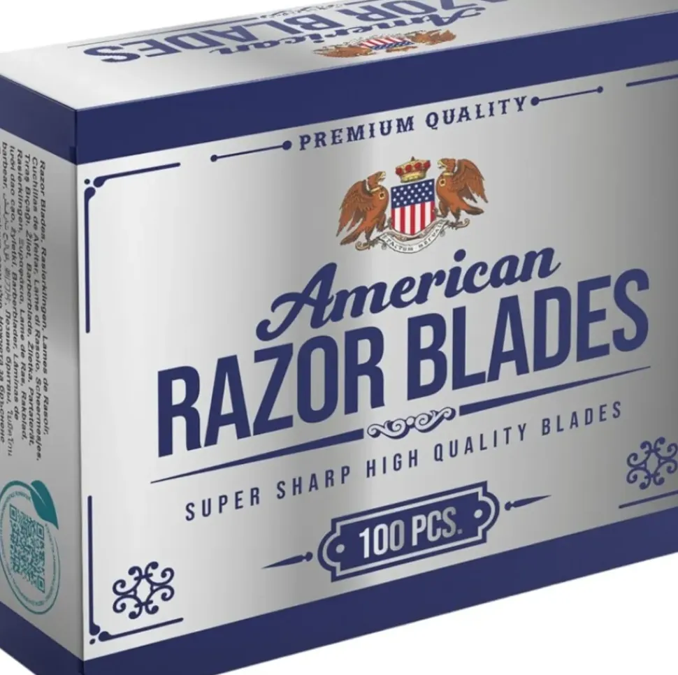 American Razor Blades 100 Double Edge Razor Blades