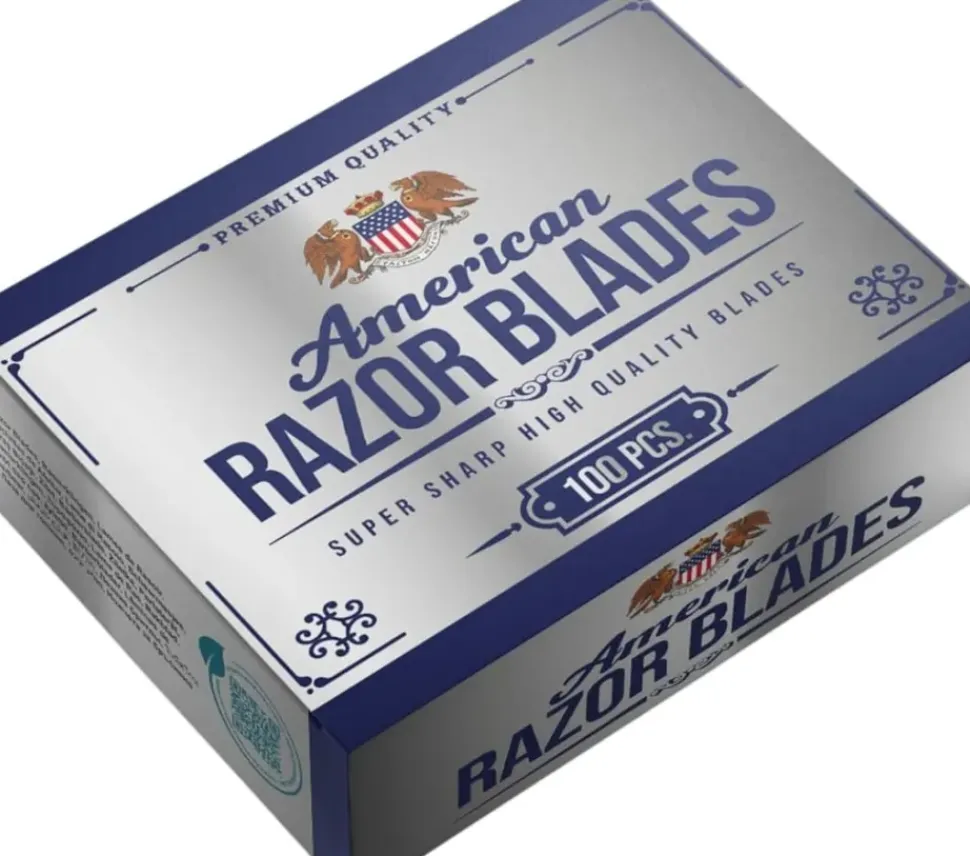 American Razor Blades 100 Double Edge Razor Blades
