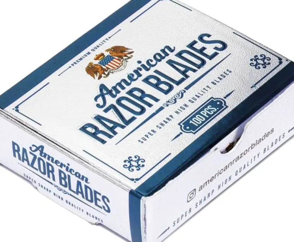 American Razor Blades 100 Single Edge Razor Blades