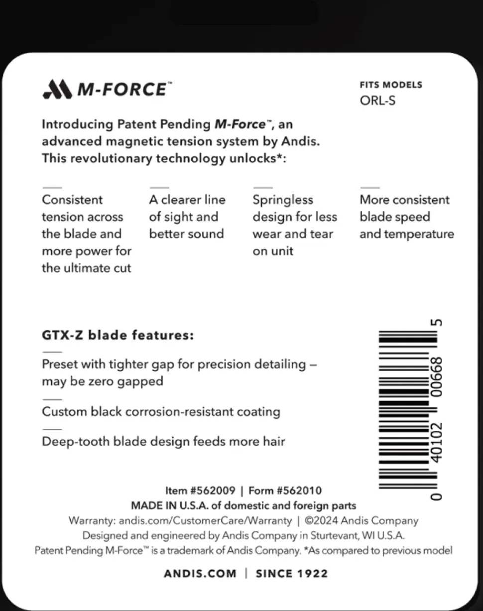 Andis GTX-Z M-Force Blade
