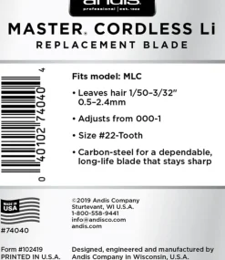 Andis Master® Cordless Replacement Blade