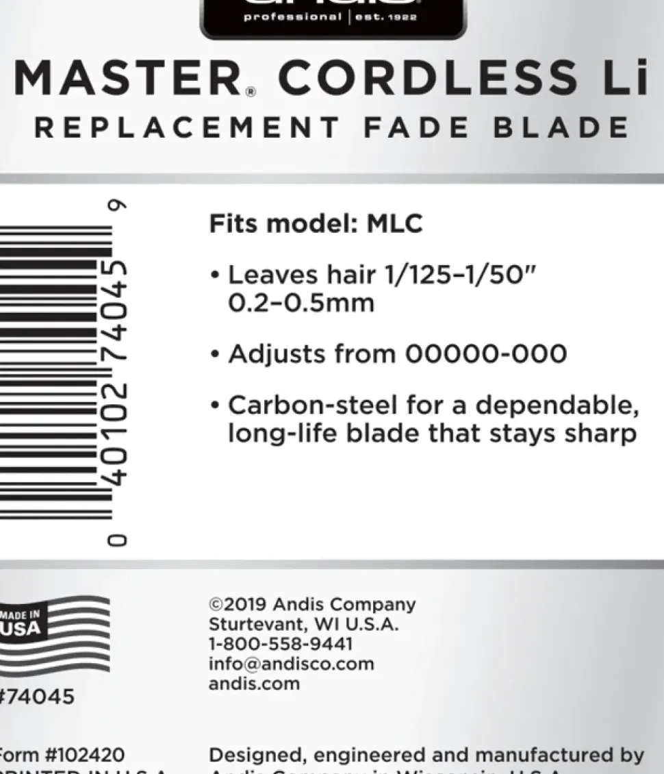 Andis Master® Cordless Replacement Fade Blade