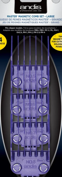 Andis Master® Dual Magnet Large 4-Comb Set