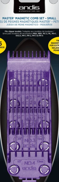 Andis Master Dual Magnet Small 5-Comb Set (U)