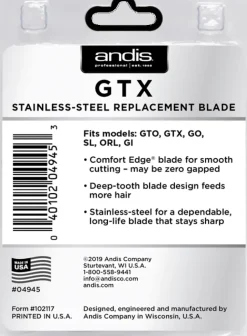 Andis T-OutlinerLi Deep Tooth GTX Blade Stainless Steel (U)