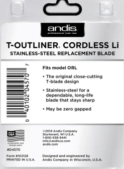Andis T-Outliner Replacement Blade Stainless Steel