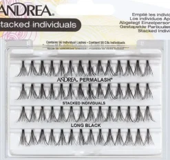 Andrea - Stacked Long Black Single Eyelashes