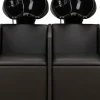 Ayala Luna Sofa Backwash Black