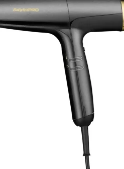 BaByliss PRO Falco Grey & Gold - 2000 Watt