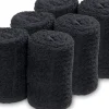 Barburys Cotton Towels Black 20x70 cm - 6 pcs