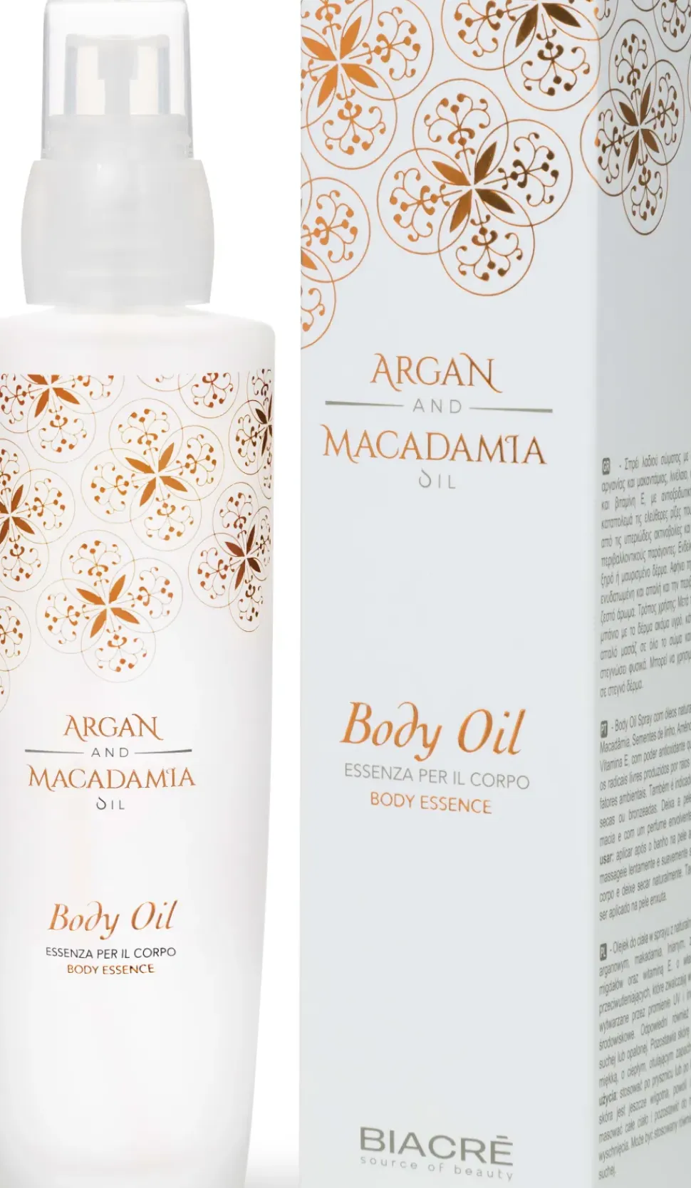 Biacre Argan & Macadamia Body Oil - 100 ml