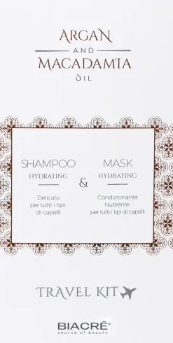 Biacre Argan & Macadamia Kit Hydrating Shampoo + Mask - 100 ml