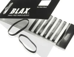 Blax Hair Elastics - Black 4 mm (8 Pcs)