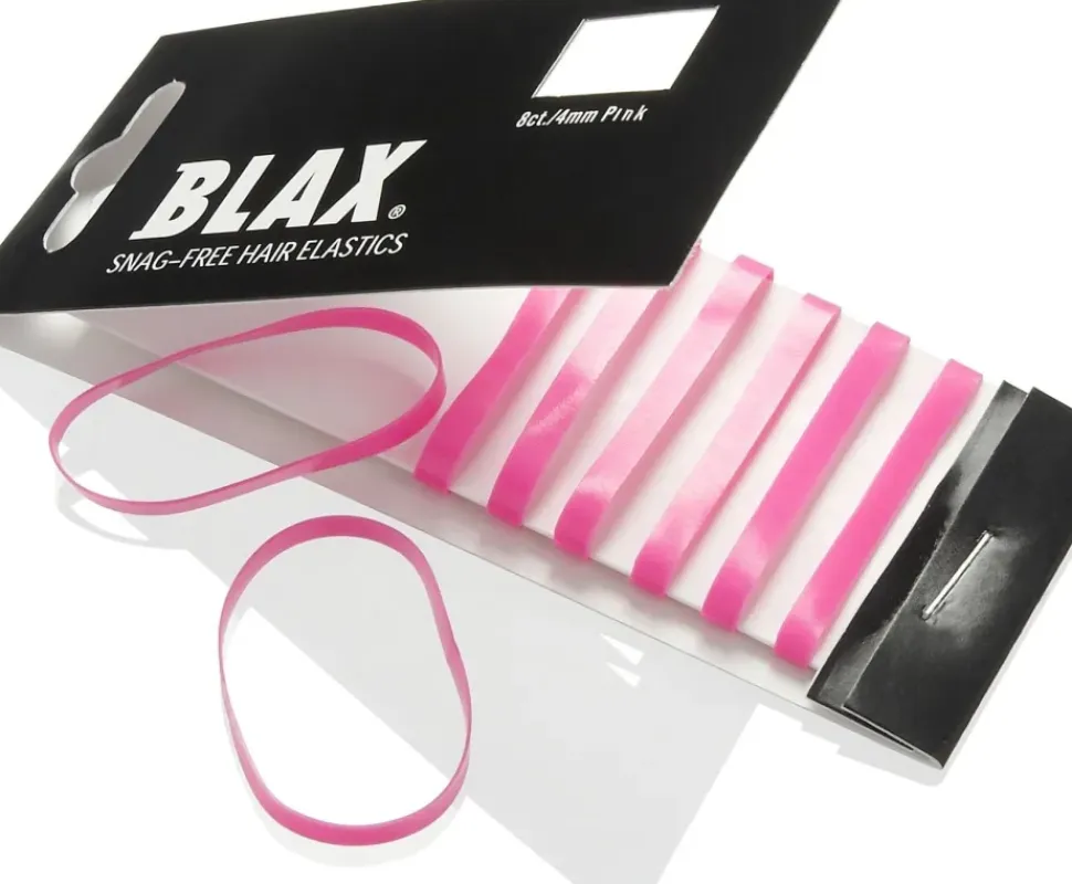 Blax Hair Elastics - Pink 4 mm (8 Pcs)
