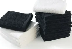 Bob Tue - Mini Wax Terry Towel 45x28CM 12 stk Black