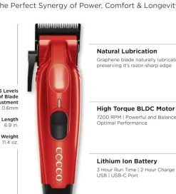 COCCO Hyper Velcro Pro Clipper Red