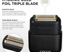 COCCO Impacto Micro Wet - Dry Shaver Black