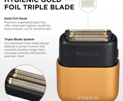 COCCO Impacto Micro Wet - Dry Shaver Gold
