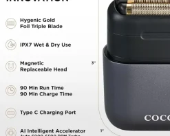 COCCO Impacto Micro Wet - Dry Shaver Grey