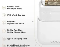 COCCO Impacto Micro Wet - Dry Shaver White