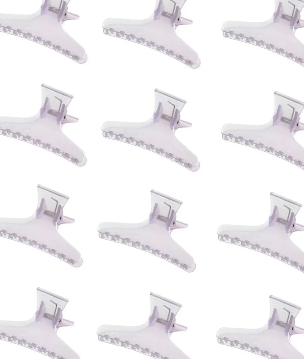 Comair Big Clips Purple - 12 pcs