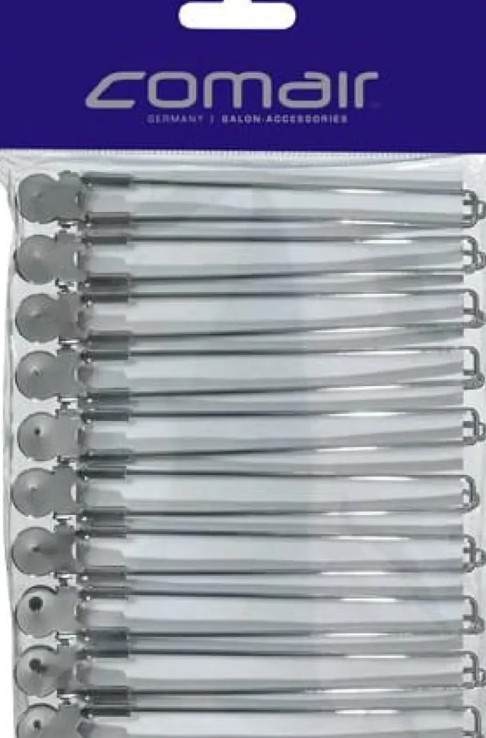 Comair Chrome Clips 12.5 cm - 10 Pcs