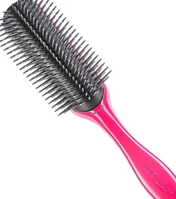Denman D4 Fashion Effects Pink Grey Bristles