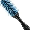 Denman D4 9-Row Black Blue Bristles