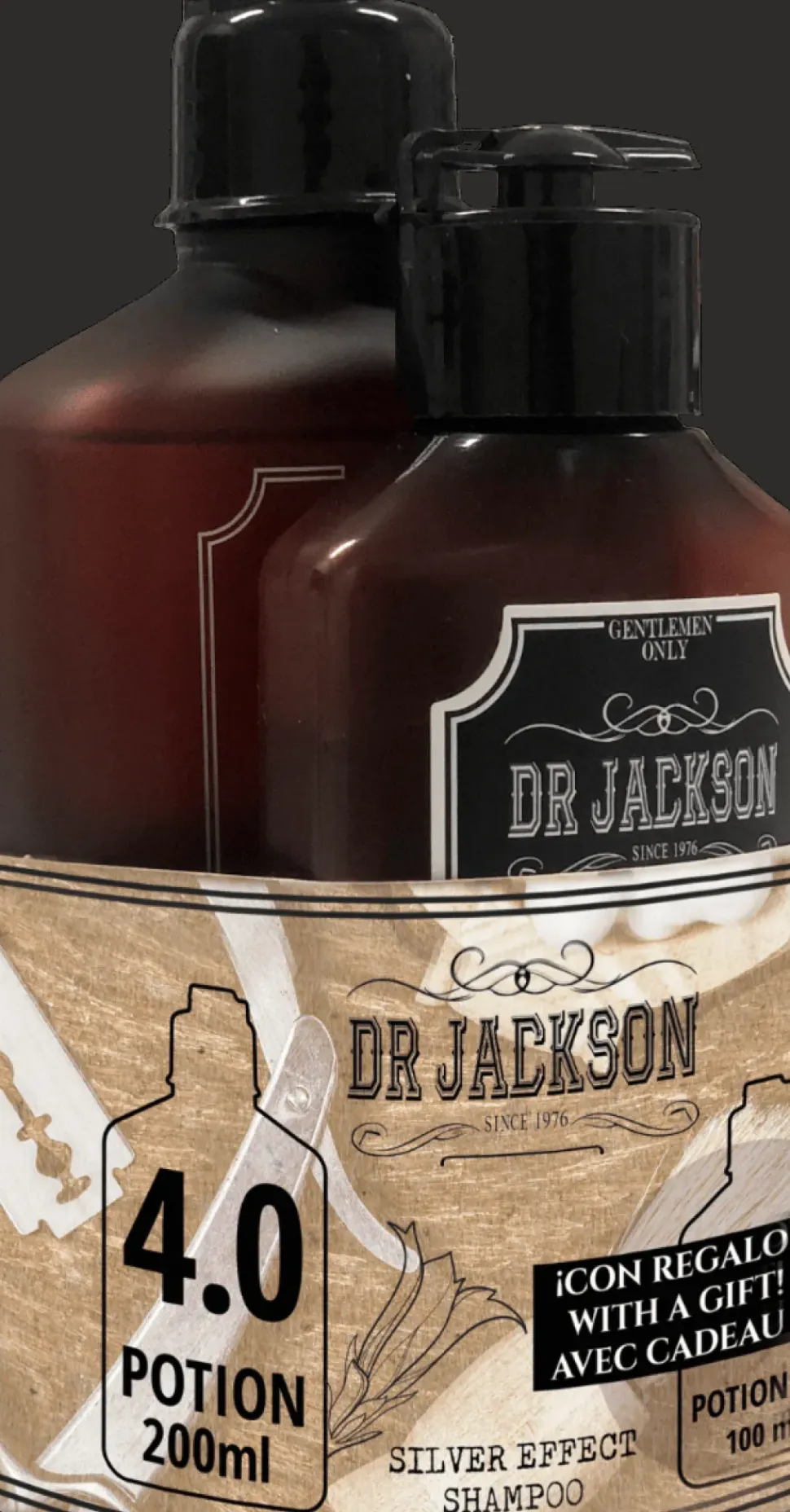 Dr. Jackson White Hair Shampoo Kit Potion 4.0 200 ml + Hair And Body Shampoo Potion 1.0 100 ml Gift Set