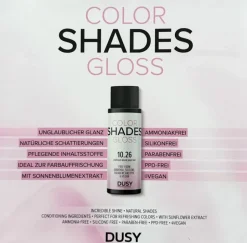 Dusy Color Shades Color Chart