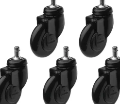 Efalock Clic Tec Wheels Black 5 pcs