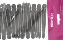Efalock - Hair clips Black 12 Pcs