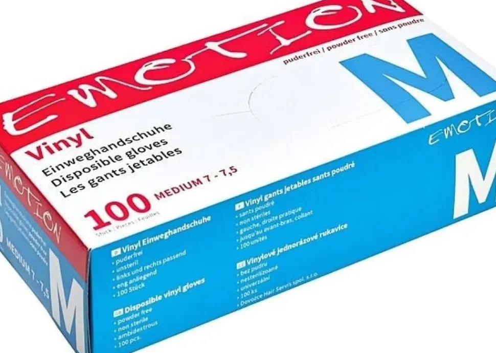 Efalock Vinyl Gloves Medium - 100 Pcs
