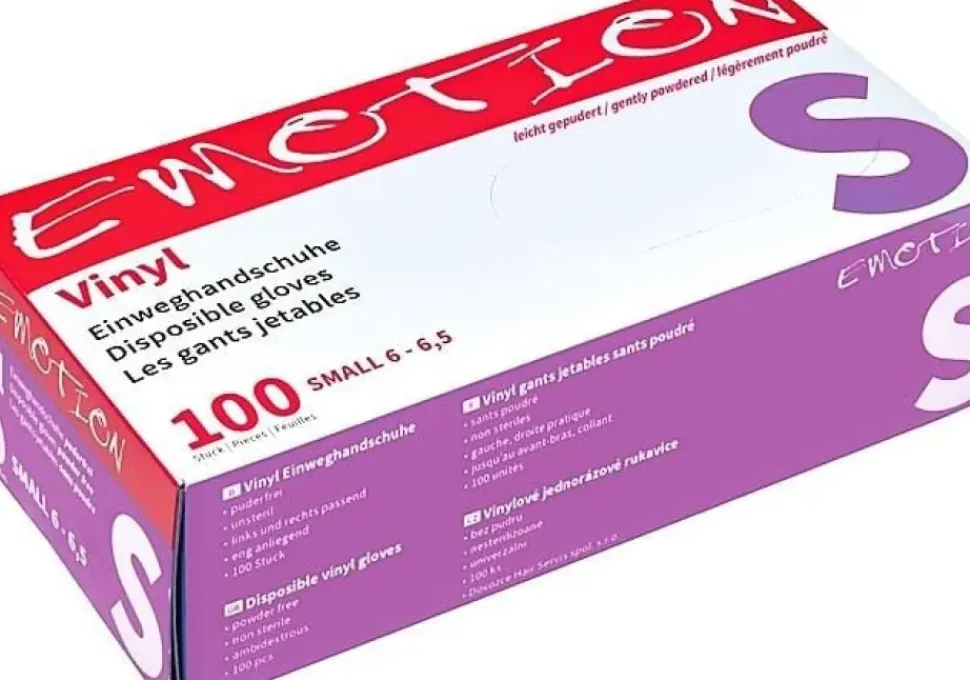 Efalock Vinyl Gloves Small - 100 Pcs