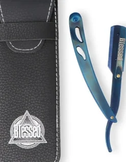 Eurostil Blessed Blue Metal Butterfly Razor