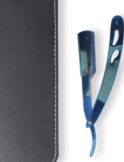 Eurostil Blessed Blue Metal Butterfly Razor