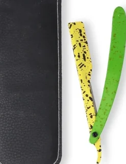 Eurostil Blessed Professional Razor Neon Green & Yellow