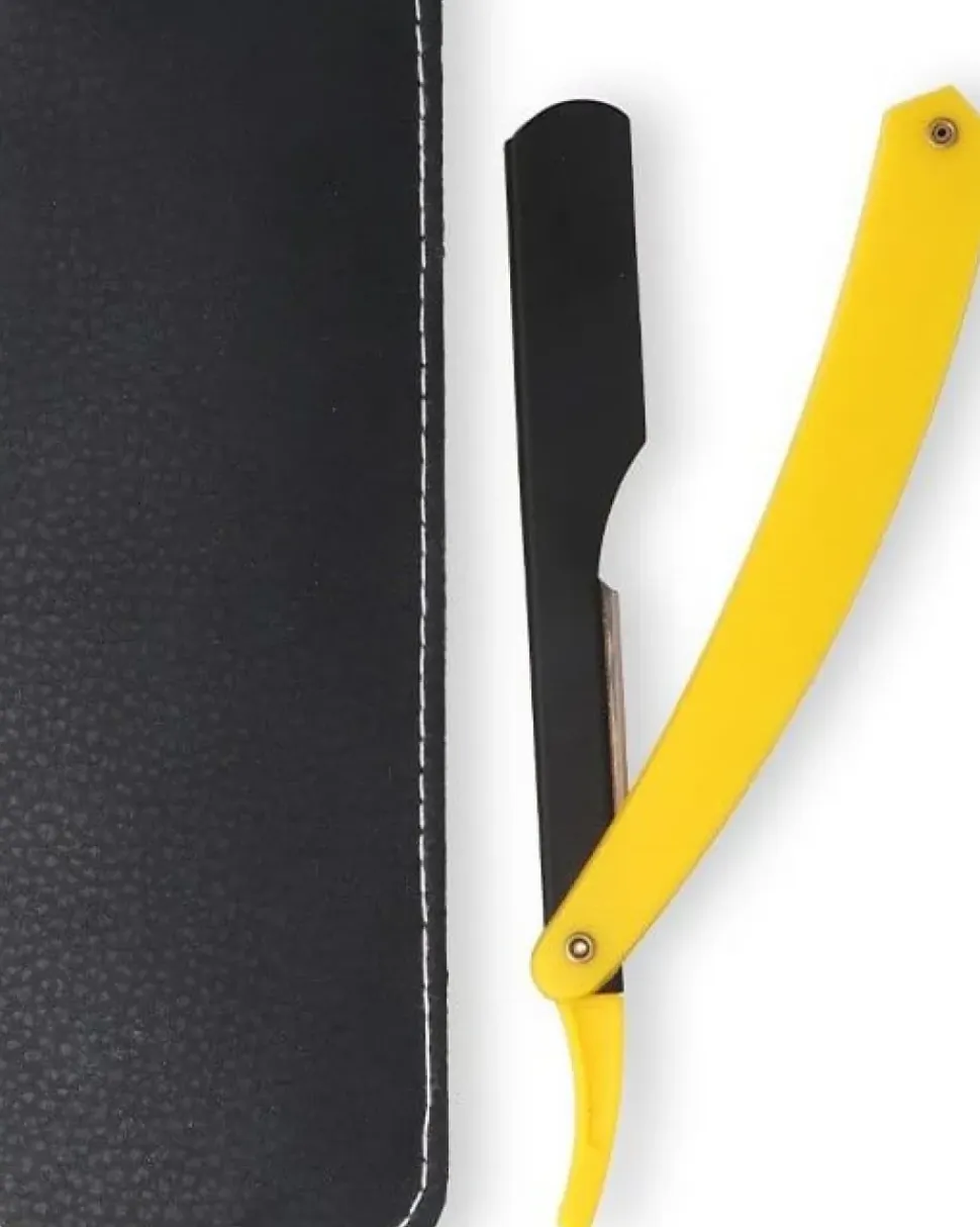 Eurostil Blessed Yellow Plastic Handle Razor
