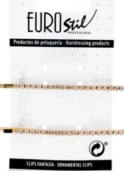 Eurostil - Hair Grips With Pearls - 2 Pcs (U)