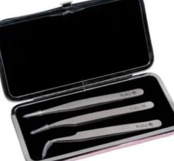 Eurostil - Set 3 individual tweezers one by one hair (U)